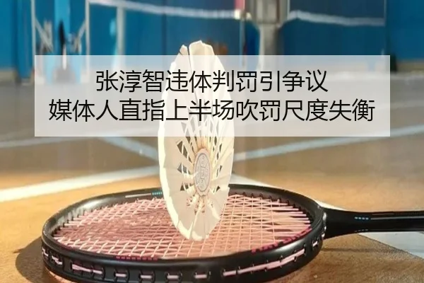 张淳智违体判罚引争议 媒体人直指上半场吹罚尺度失衡